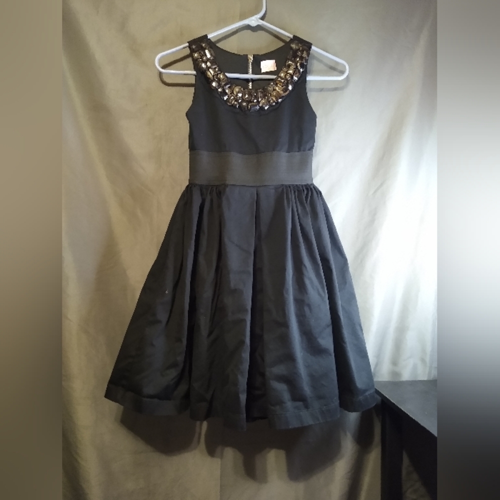 Zoe LTD Elegant Black Kids embellished Dress